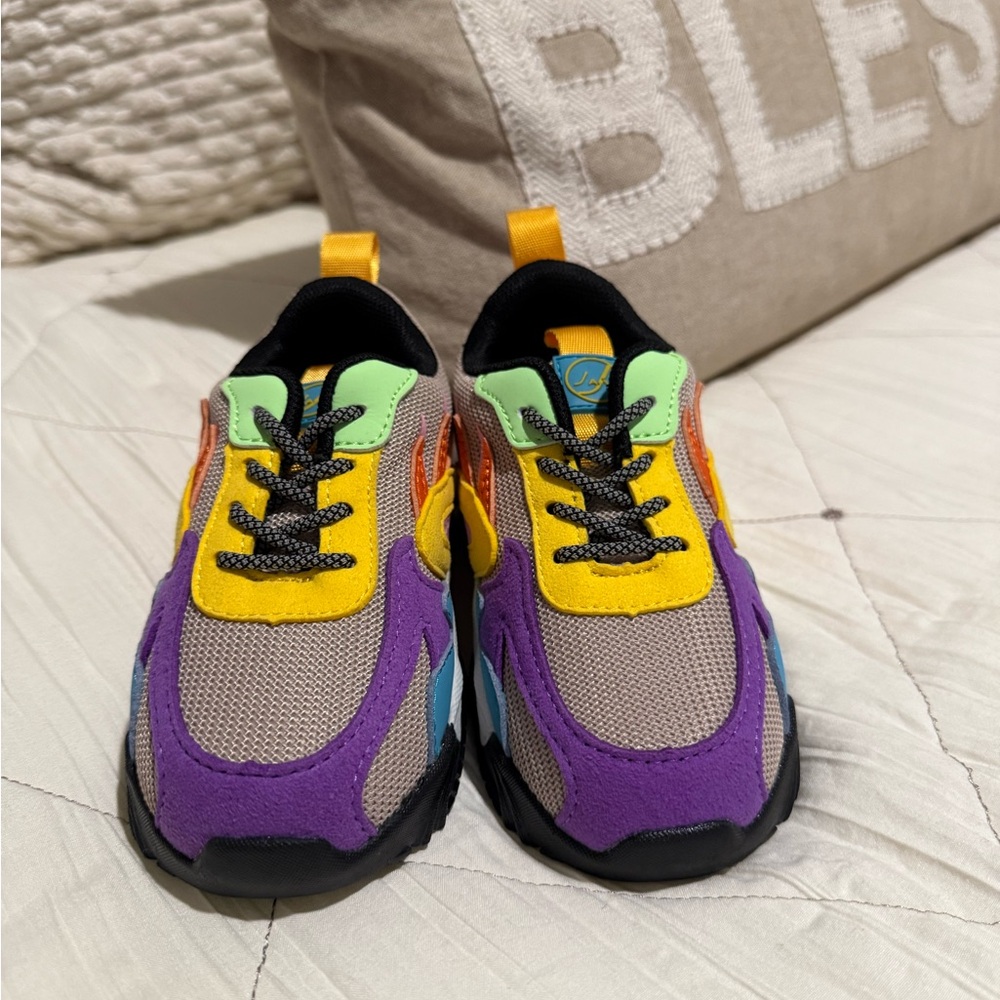 Colorful Athletic Toddler Sneakers - Picture 2 of 5